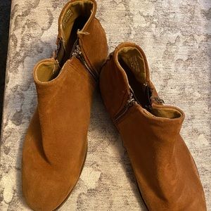 Aldo Mens Tan Suede Half Ankle Boot